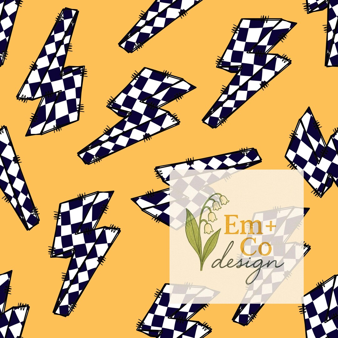 Checkered Lightning Bolt Seamless File Bundle- Seamless Pattern - Etsy