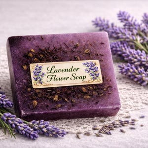 Lavender Flower Soap | Sensorium Emporium by Mother Nature's Beauty