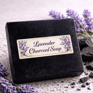 Lavender Charcoal Soap | Sensorium Emporium by Mother Nature's Beauty