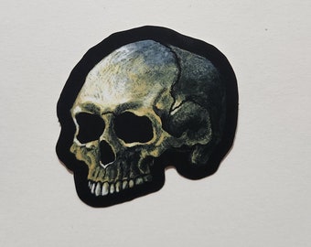 Black Skull Vinyl Sticker