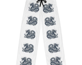 Men's Pajama Pants - Grey Dragons