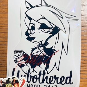 Loona Unbothered permanent vinyl decal