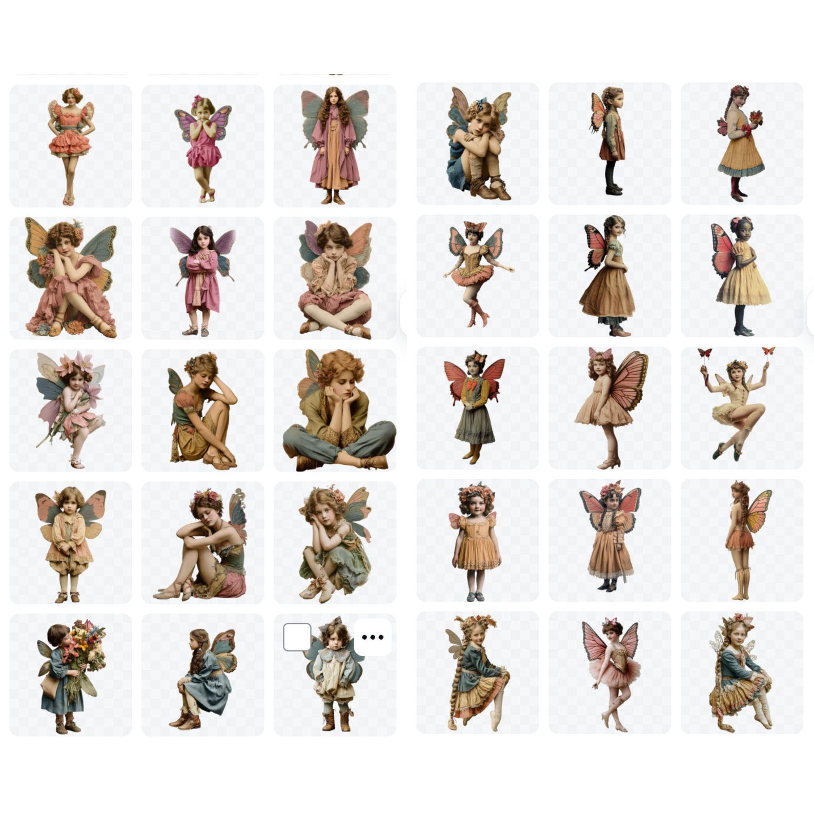 Vintage Fairy Clipart: Romantic Ephemera PNG for Junk Journals (digital ...