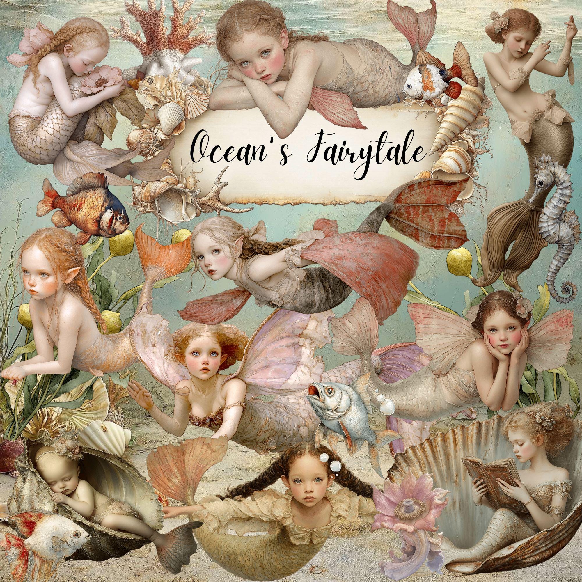 Vintage mermaid - Etsy 日本 Vintage mermaid - Etsy 日本