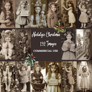 Navidad nostálgica: 132 imágenes vintage de Navidad, invierno, niñas y mujeres, diarios basura, arte digital, fotografías antiguas, CU
