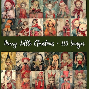 Un joyeux petit Noël - 115 images, Noël fantaisiste, art numérique, journal indésirable, fournitures de scrapbooking, travaux manuels de Noël CU