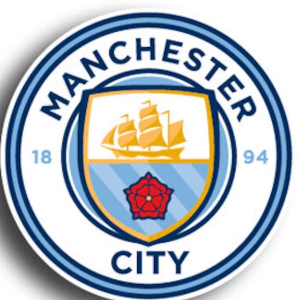 Manchester City FC Logo Sticker | Vinyl Decal 10 Sizes!!! FREE Shipping!!