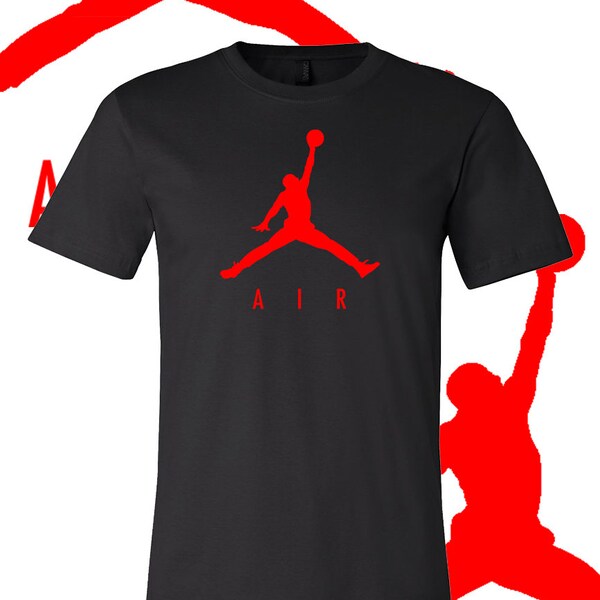 Jordan AIR RED Logo T-shirt | Air Jordan Shirt 6 Sizes S-6XL!! Fast Ship!!