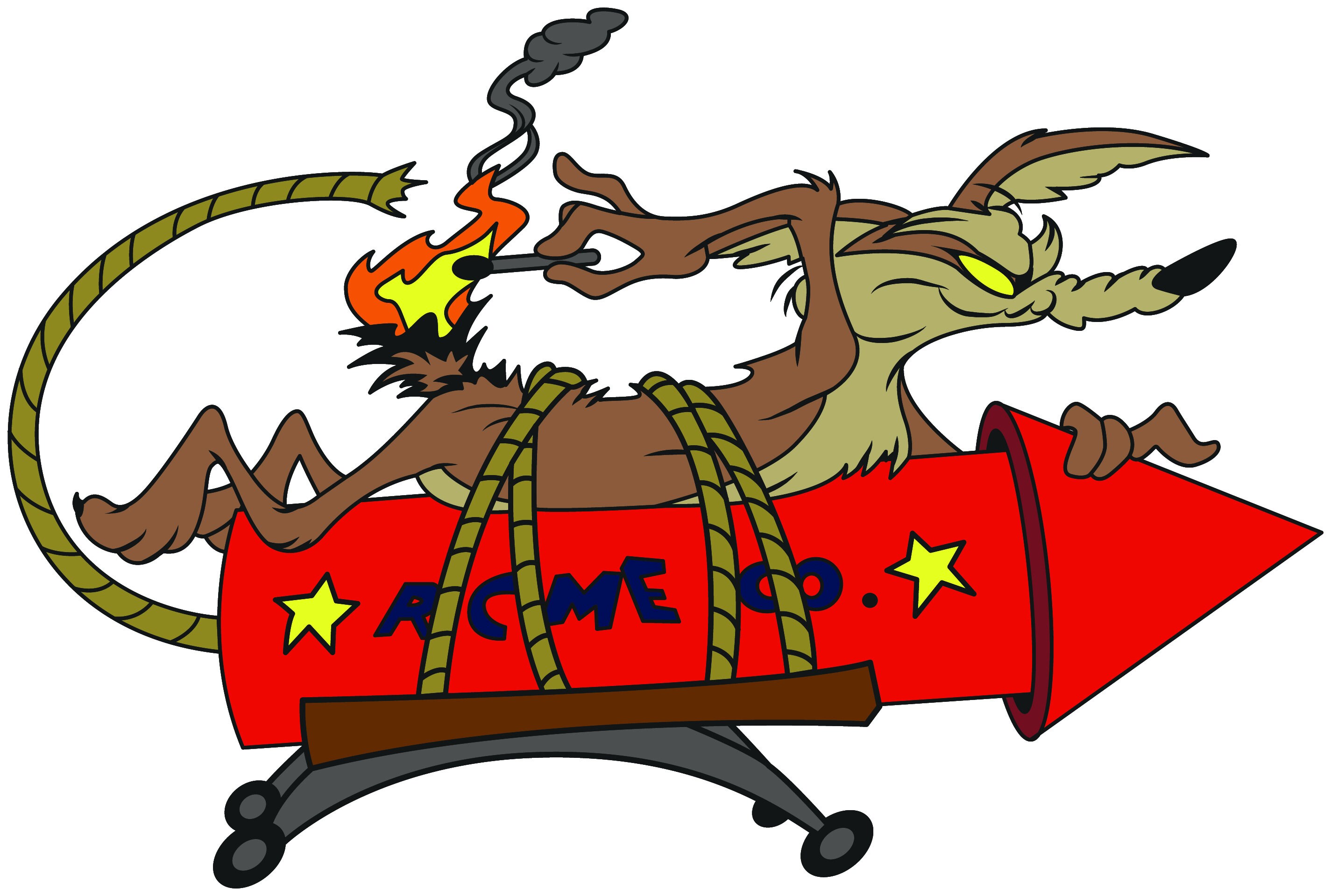 Wile E Coyote ACME Rocket Vinyl Decal / Sticker 10 Sizes Free Shipping