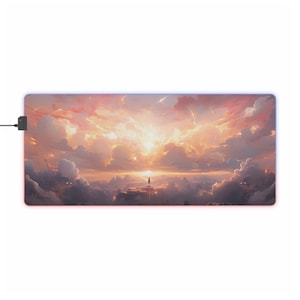 18x36 Desk Mat | RGB Gaming Mouse Pad 31.5 x 12in | Filmic Series - Believe
