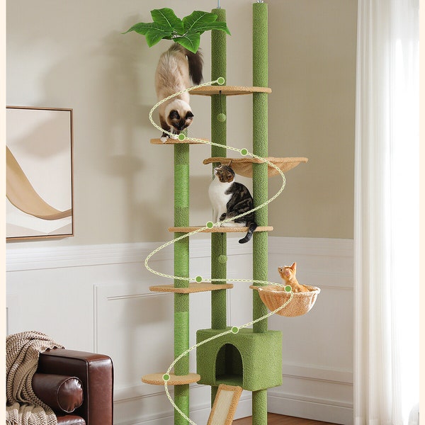 Floor to Ceiling Cat Tree Etsy