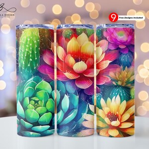 Plant Mom 20 oz Skinny Tumbler Sublimation Design Digital Download PNG Instant DIGITAL ONLY, Cactus Tumbler Wrap