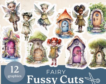 fussy cut fairy printable , Digital Junk Journal, Scrapbooking Ephemera,  junk journal supplies, embellishments, junk journal stickers