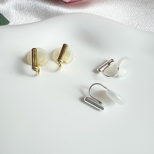 Earring Converter for Pierced to Clip-On | No Tools Needed | Turn Studs & Hooks into Comfortable Clip-On Earrings|Easy Converter|2 Pairs