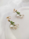 Bluebell Clip On Earrings: Pain-Free Copper, Lightweight Design