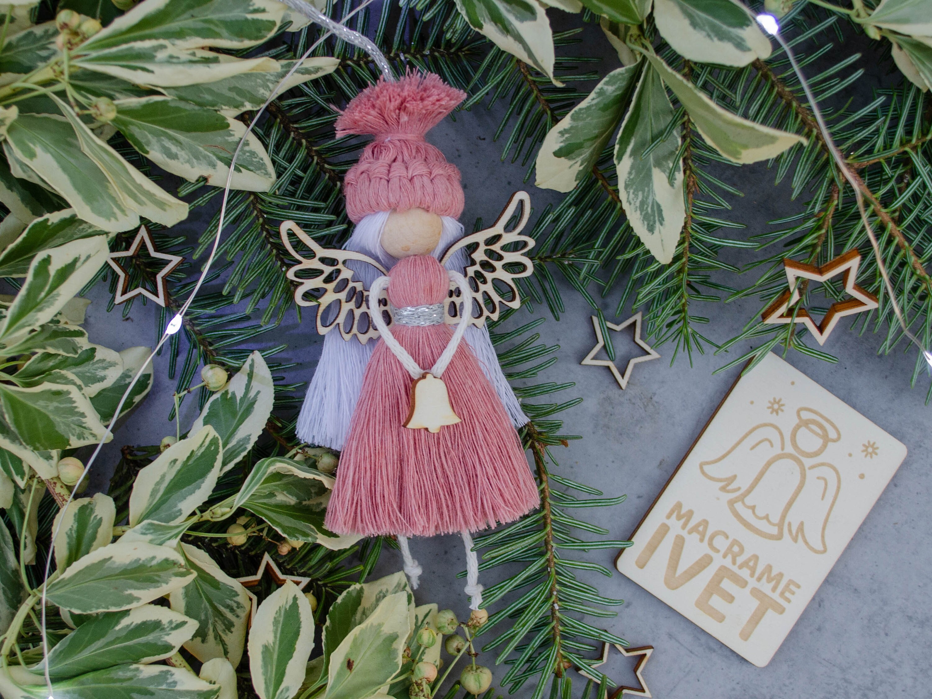 Macrame Angel Macrame Doll Angel Guardian Personalized Gift For