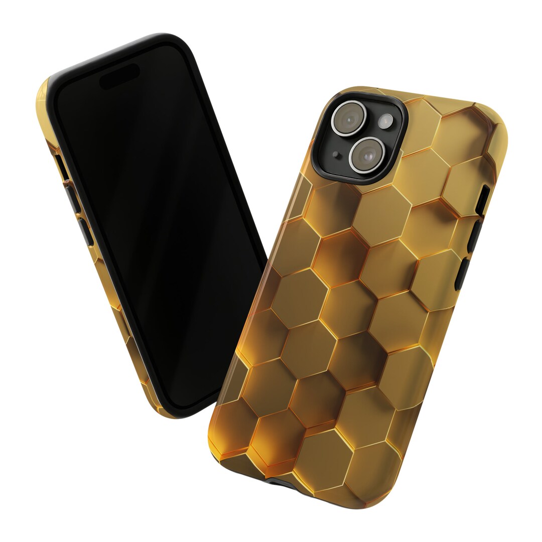 IPhone 15 Pro Max Gold Case Cover Honey Theme Tough Shield Etsy