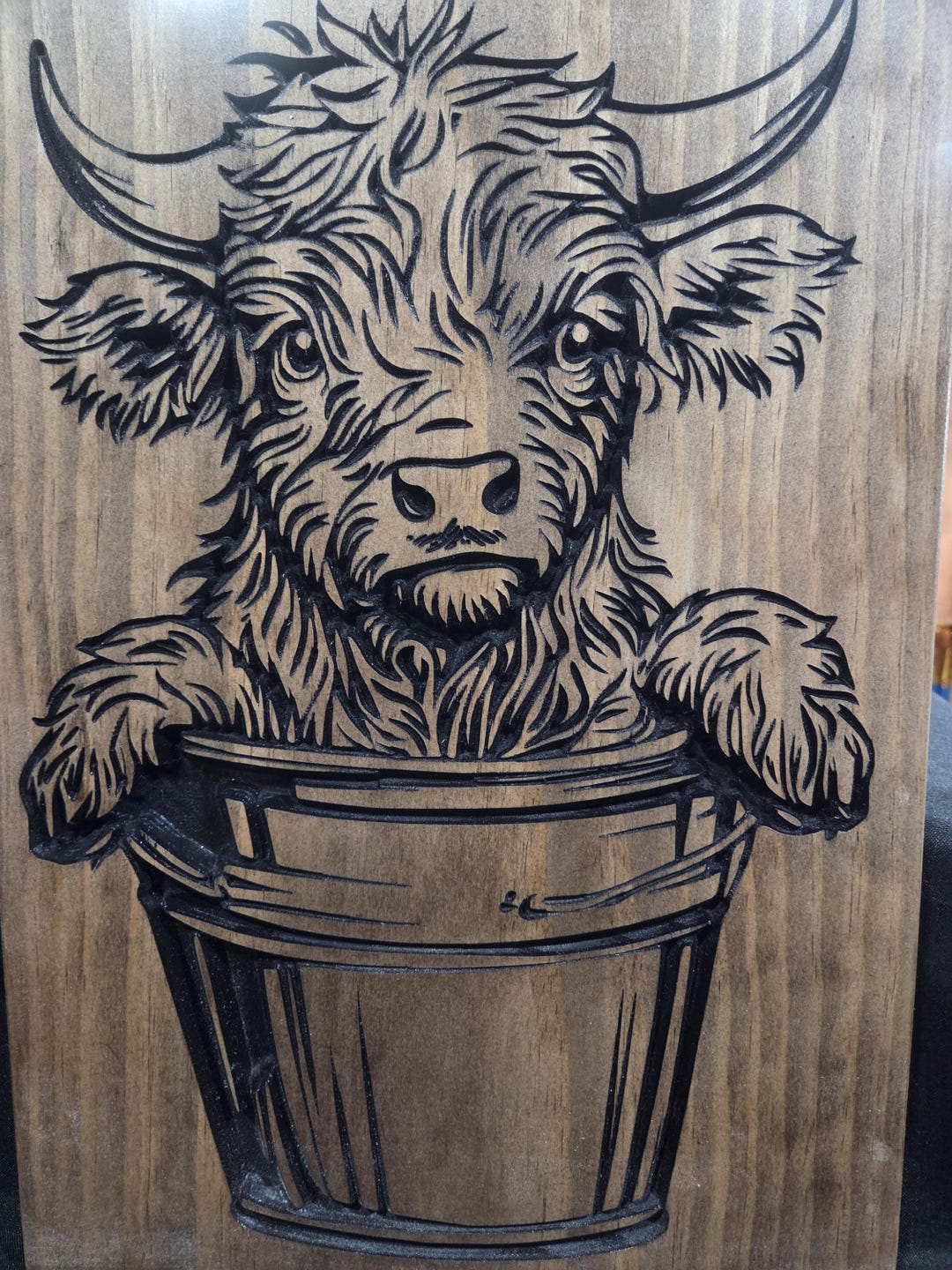 Cow Custom Highland Cow Custom Wood Sign. - Etsy