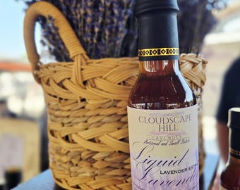 Płynny bezalkoholowy ekstrakt kulinarny z lawendy do pieczenia i miksologii