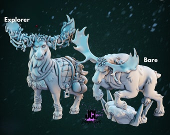 Artic Moose * Cast n Play * 3D Printed Gaming Mini
