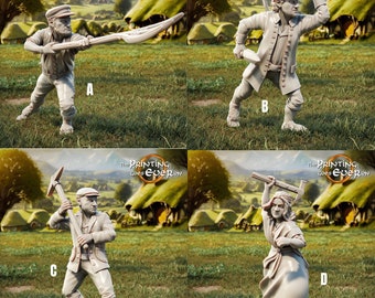 Halflings Militia (Hobbits from LoTR), Printing Goes Ever On * 3D Printed Gaming Miniatures