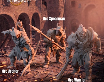 Orc Soldiers, Printing Goes Ever On * 3D Printed Gaming Miniatures