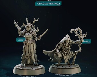 Oracle Viking, Northwind Vikings * Cast n Play * 3D Printed Gaming Miniatures