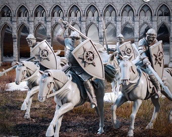 Calvary Units (LOTR Northern Kingdom Inspired), Printing Goes Ever On * 3D Printed Gaming Miniatures