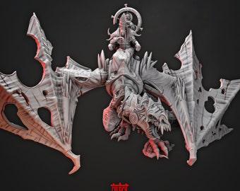 Pope Belarius on Wrath Beast, Cast n Play * 3D Printed Gaming Miniatures