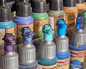 Speed Paint Caps / Contrast Paint Caps / Paint Swatches * Compatible with most droppers including Army Painter
