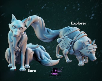 Artic Fox * Cast n Play * 3D Printed Gaming Mini