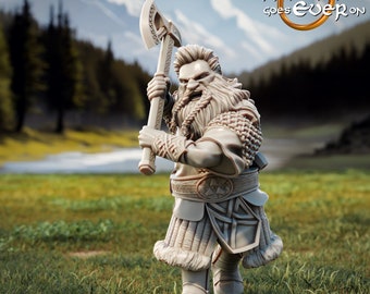 Gawli (Gimli from LOTR), Printing Goes Ever On * 3D Printed Gaming Miniatures