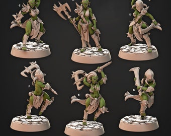Skull Collectors, Female Orc, MEDIUM 31mm, Iron Skull Orcs, Cast n Play * 3D Printed Gaming Miniatures