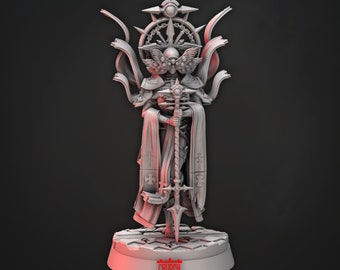Wrathful Abbess, Cast n Play * 3D Printed Gaming Miniatures