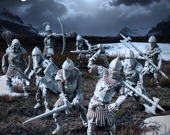 Undead Barrow Wights (from LOTR and the Hobbit), Printing Goes Ever On * 3D Printed Gaming Miniatures
