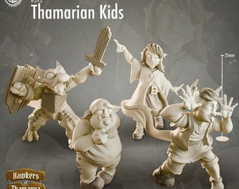 Orphan Kids, Cast n Play * 3D Printed Gaming Miniatures