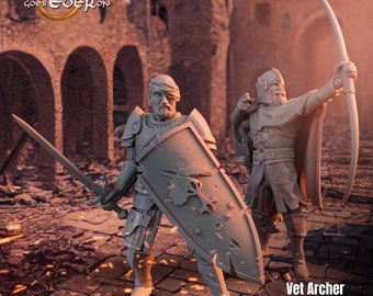 Veteran Fighter, Printing Goes Ever On * 3D Printed Gaming Miniatures