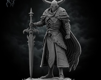 Death Knight Marius * Stormborn Collectibles * 3D Printed Gaming Mini * 3D Printed Massive Model