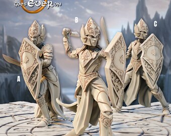 Elven Sentry with Swords (LOTR Inspired) Printing Goes Ever On * 3D Printed Gaming Miniatures