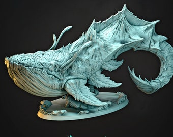 Queen Leviathan - MASSIVE Mini * Cast n Play * 3D Printed Gaming Mini