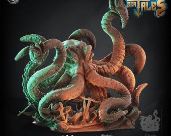 Kraken * Cast n Play * 3D Printed Gaming Mini