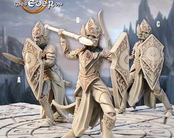 Elven Sentry with Spears (LOTR Inspired) Printing Goes Ever On * 3D Printed Gaming Miniatures