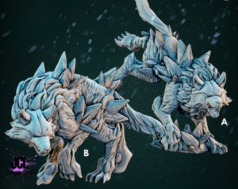 Dire Wolf * Cast n Play * 3D Printed Gaming Mini