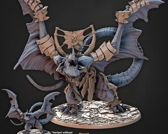 Gromoks Dragon Steed, Dragon, HUGE 99mm, Iron Skull Orcs, Cast n Play * 3D Printed Gaming Miniatures
