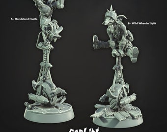 Unicycle Goblins * Cast n Play * 3D Printed Gaming Mini