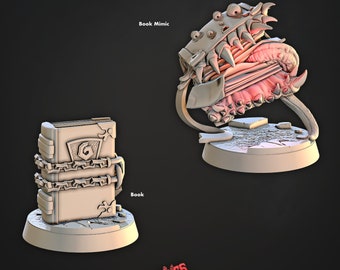 Book Mimic * Cast n Play * 3D Printed Gaming Mini