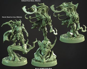 Eldarion, Guardian of the Forest * Cast n Play * 3D Printed Gaming Mini