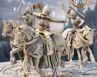 Elven Mounted Archers (LOTR Inspired) Printing Goes Ever On * 3D Printed Gaming Miniatures