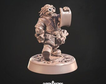 Dwarven Mapstone Cartographer (Dwarven Legacy) * Cast n Play * 3D Printed Gaming Mini