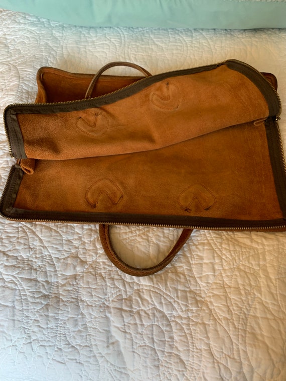 LL Bean Suede Leather Briefcase - image 3